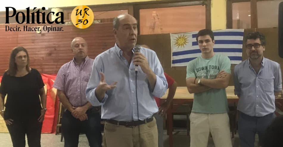Acto con Amorín y Coutinho en Tarariras