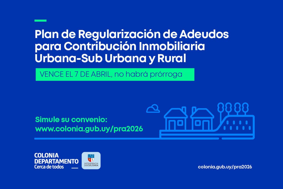 Abril: Plan de Regularización de Adeudos de Contribución Inmobiliaria Urbana-Sub Urbana y Rural