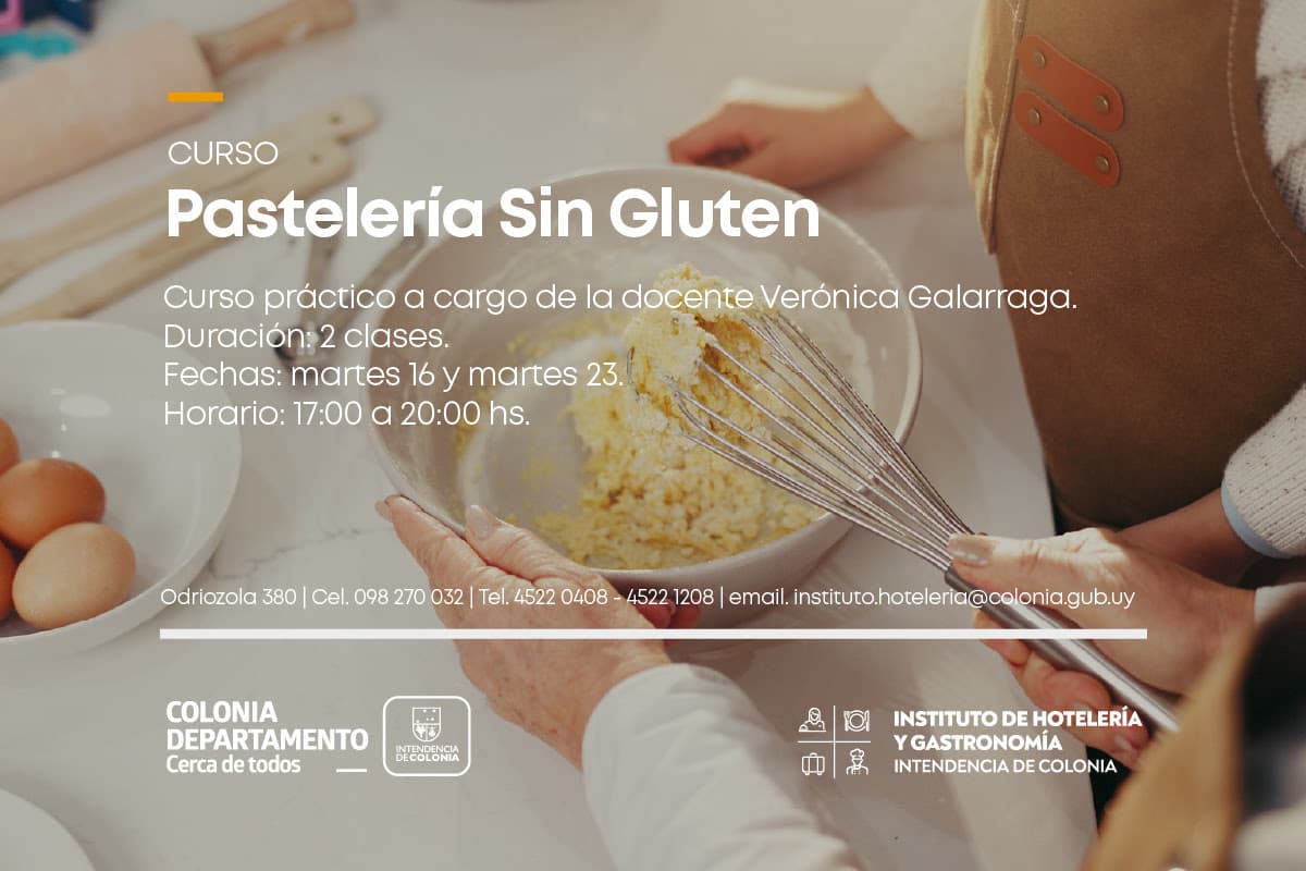 Curso de Pastelería sin Gluten en el Instituto de Hotelería y Gastronomía