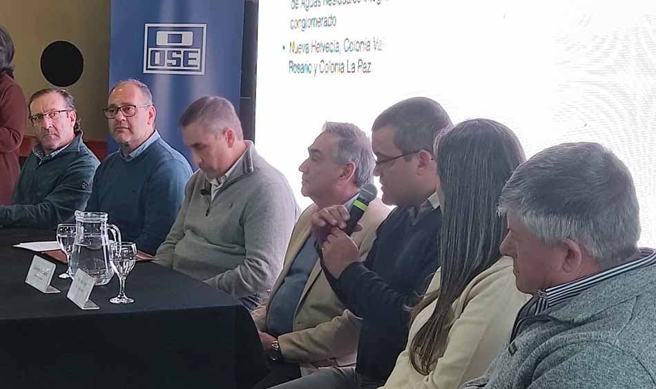 OSE presentó en Nueva Helvecia el plan de saneamiento local y para Valdense y Rosario
