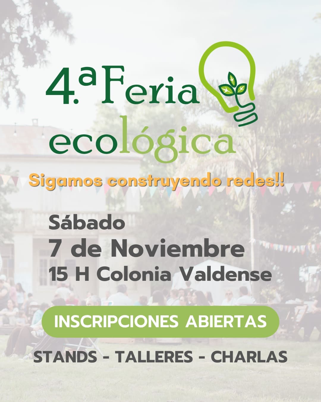 La 4ª Feria Ecológica en Colonia Valdense busca impulsar la sostenibilidad y el consumo responsable