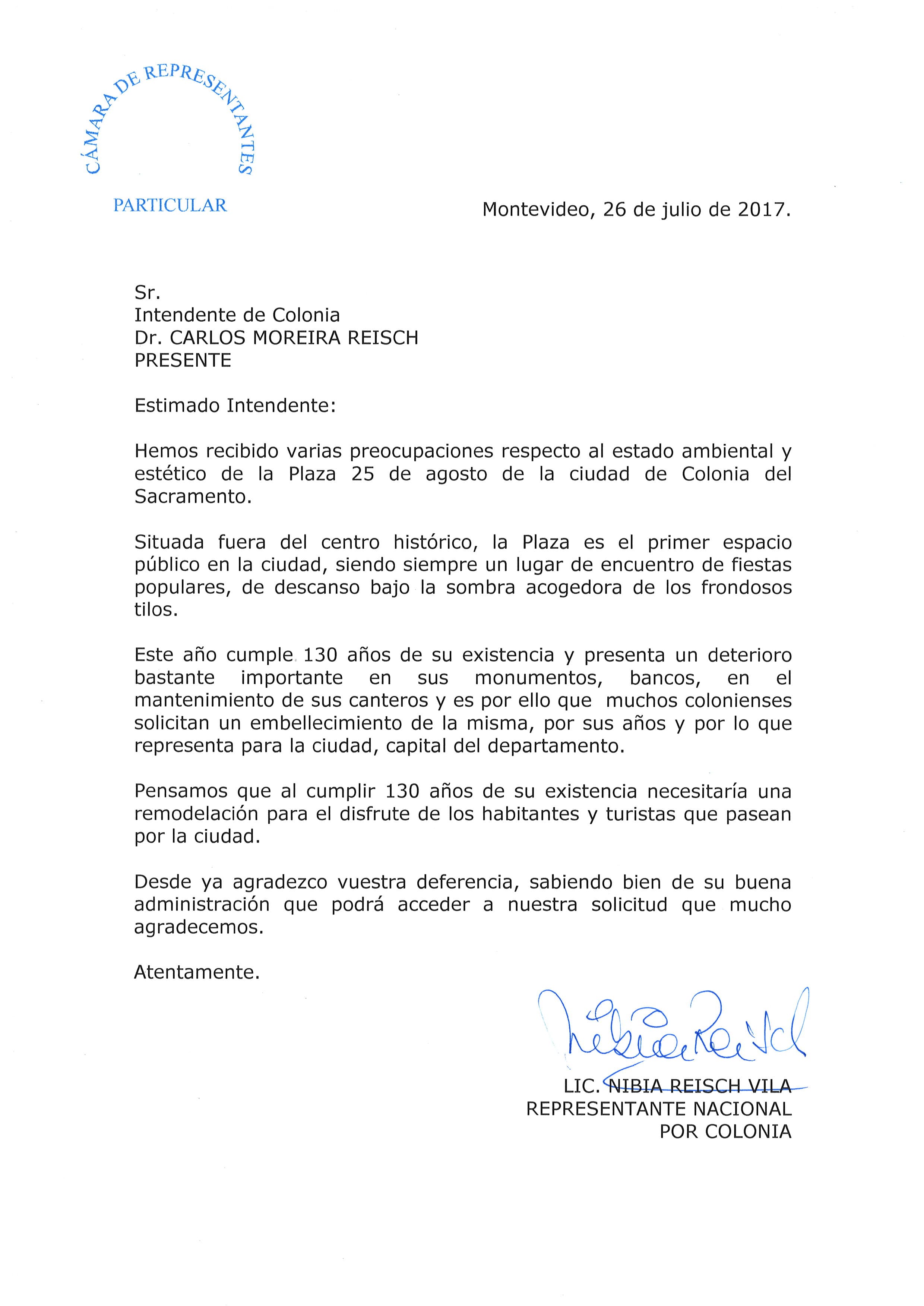 Piden a Moreria arreglo de la Plaza 25
