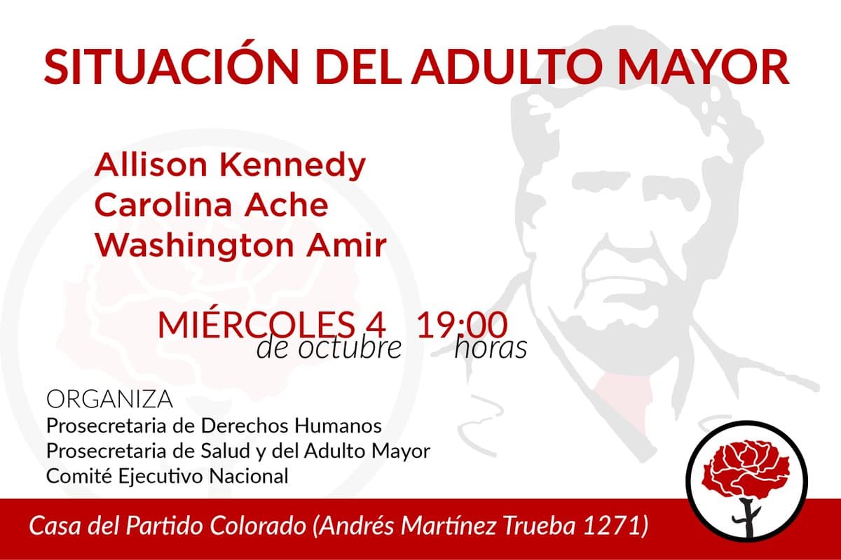 Adultos mayores en agenda colorada