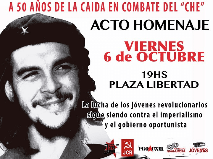 Unidad Popular rinde homenaje al "CHE"