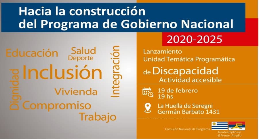 Discapacidad en agenda del Frente Amplio