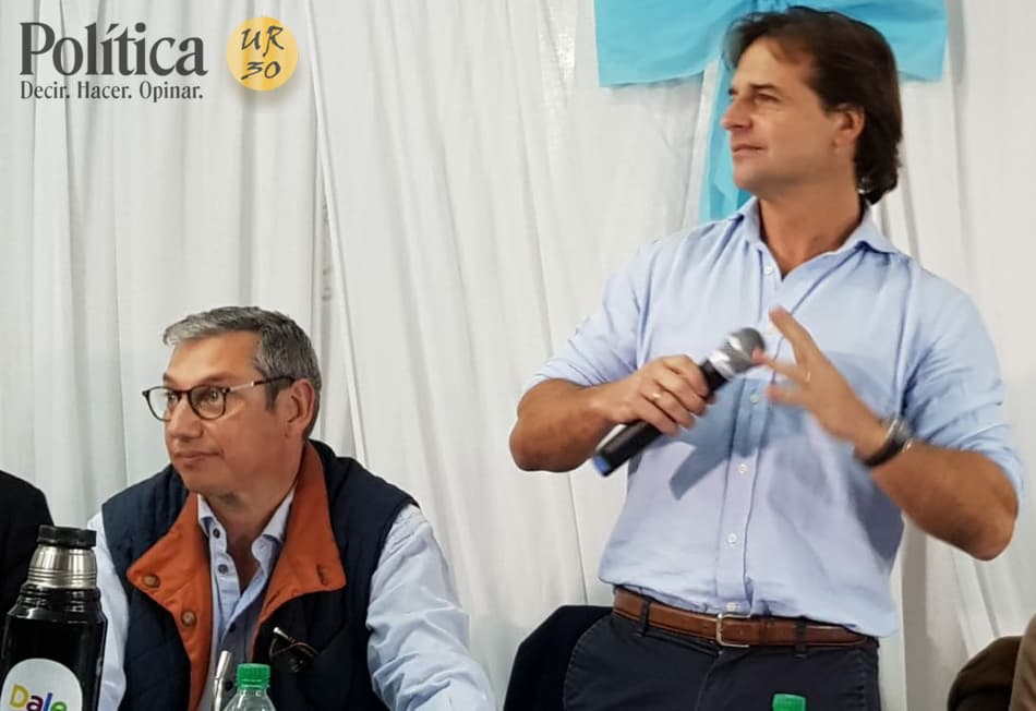 Lacalle Pou y Enciso en Cabildo