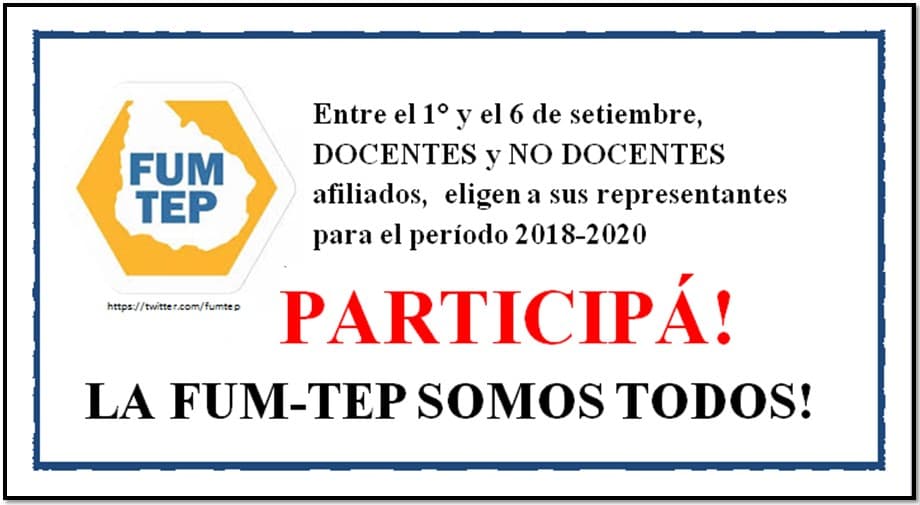 Elecciones FUM TEP en Colonia
