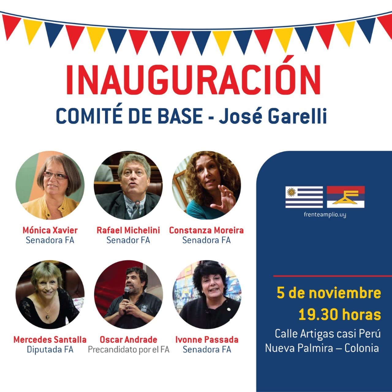 Inauguración de comité en Palmira