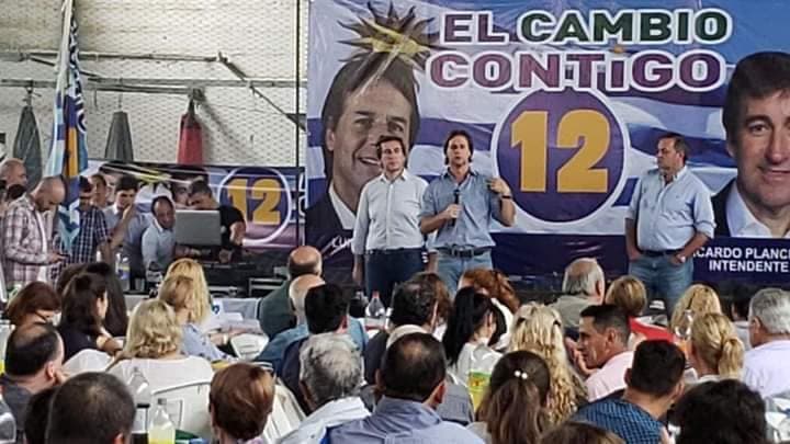 Lacalle Pou en Carmelo con Planchón