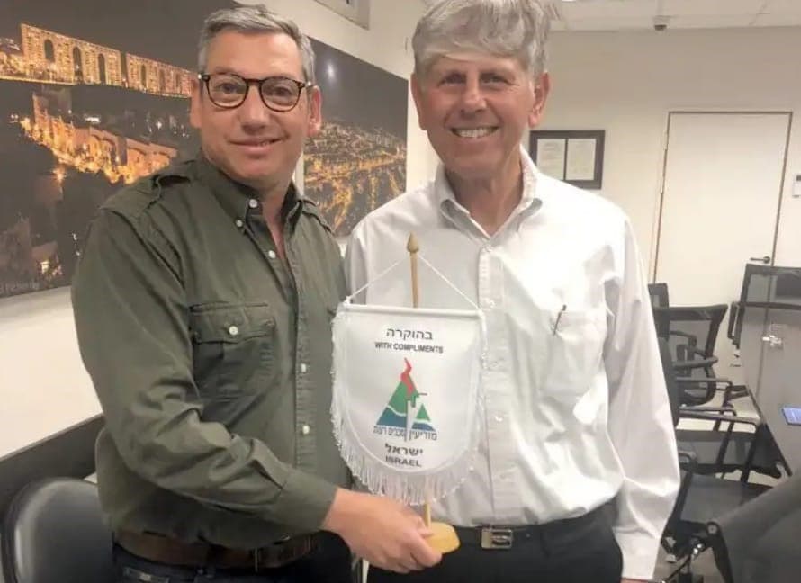 Carlos Enciso en Israel en misión oficial