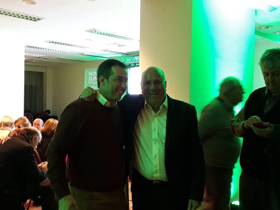 Alvarez en lanzamiento de Zunino con Novick