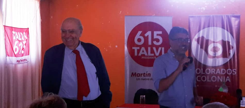 Sanguinetti en Colonia con Martín Pérez