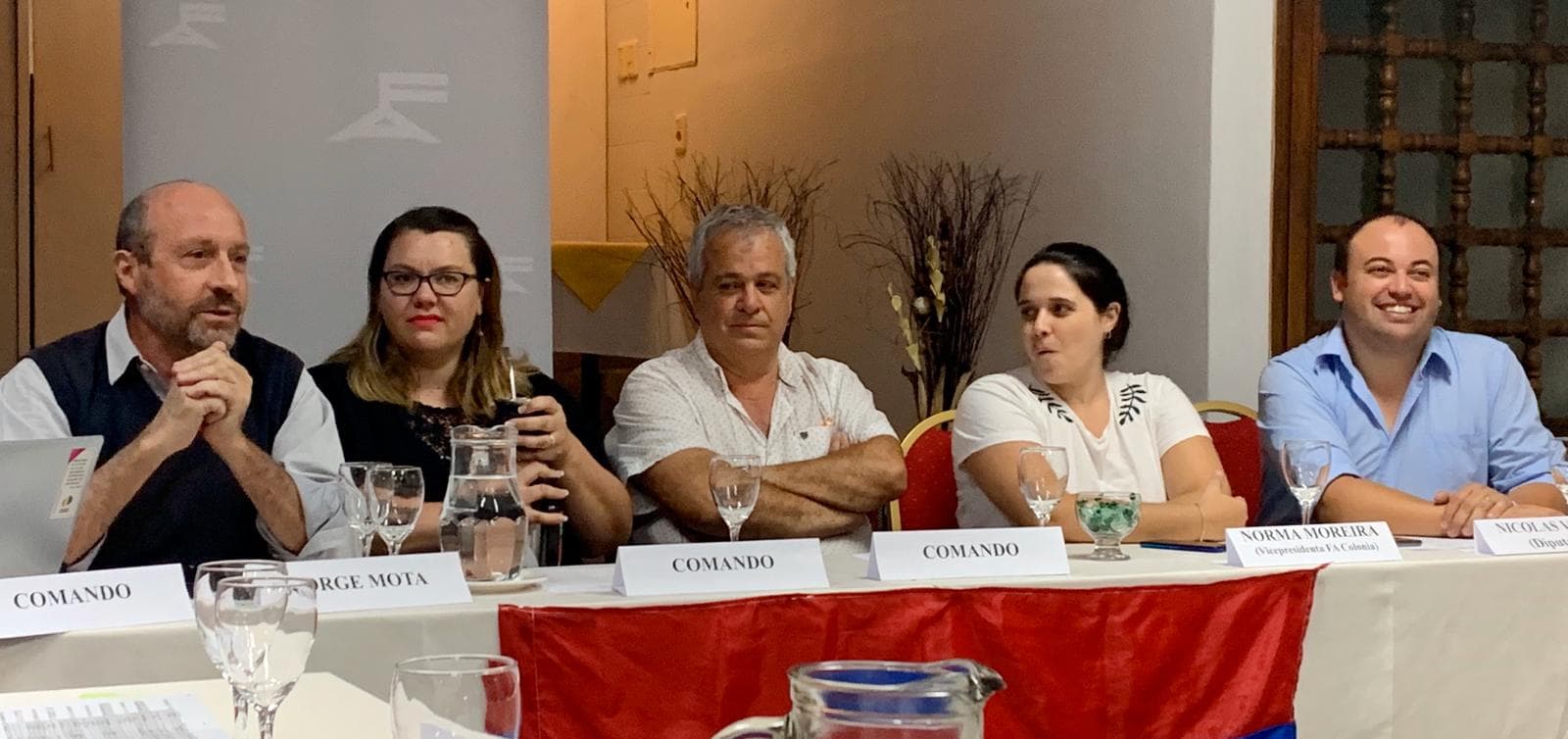 Mota y reunión con duplas técnico-políticas