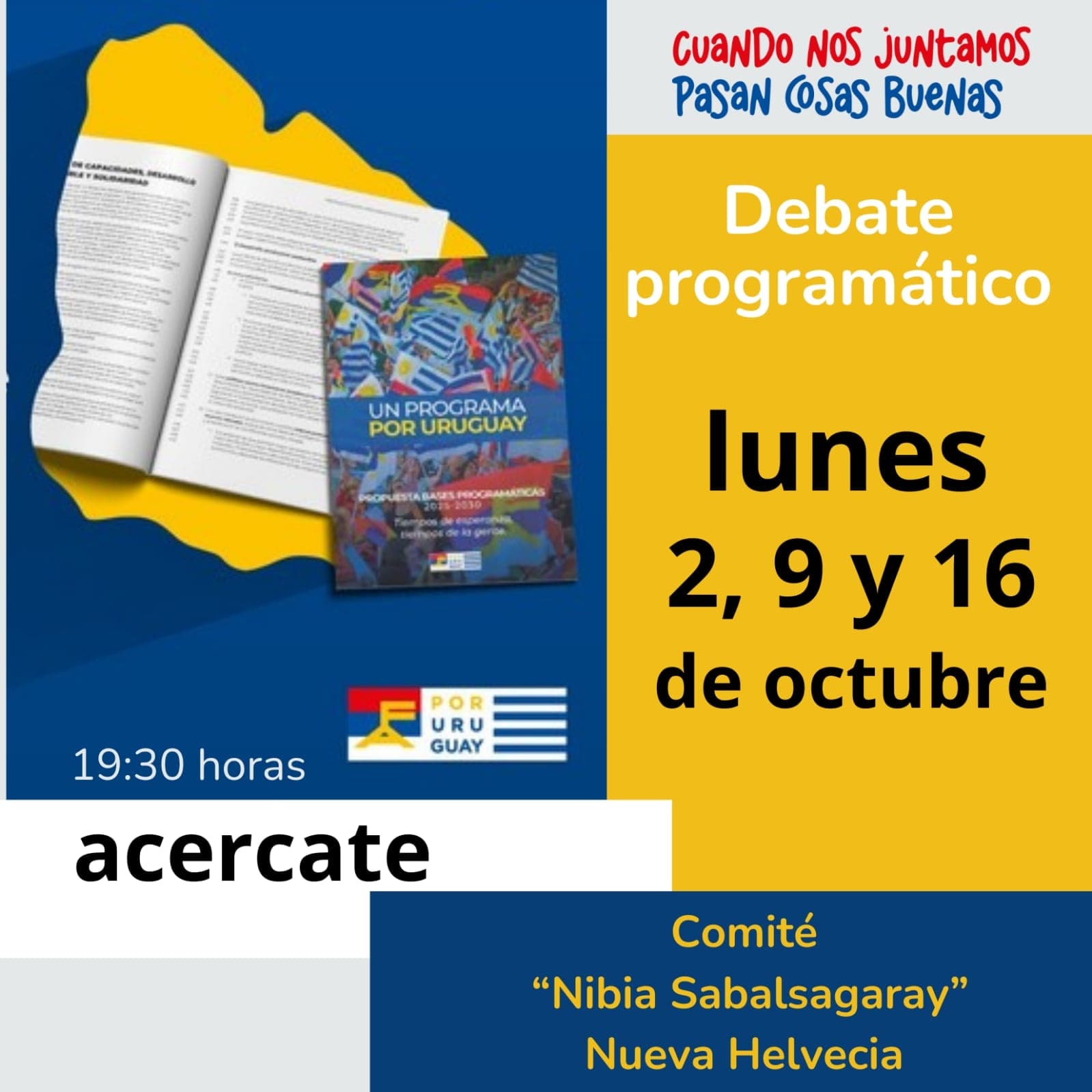 FA de Nueva Helvecia inicia discusión de las bases programáticas 2025-2030