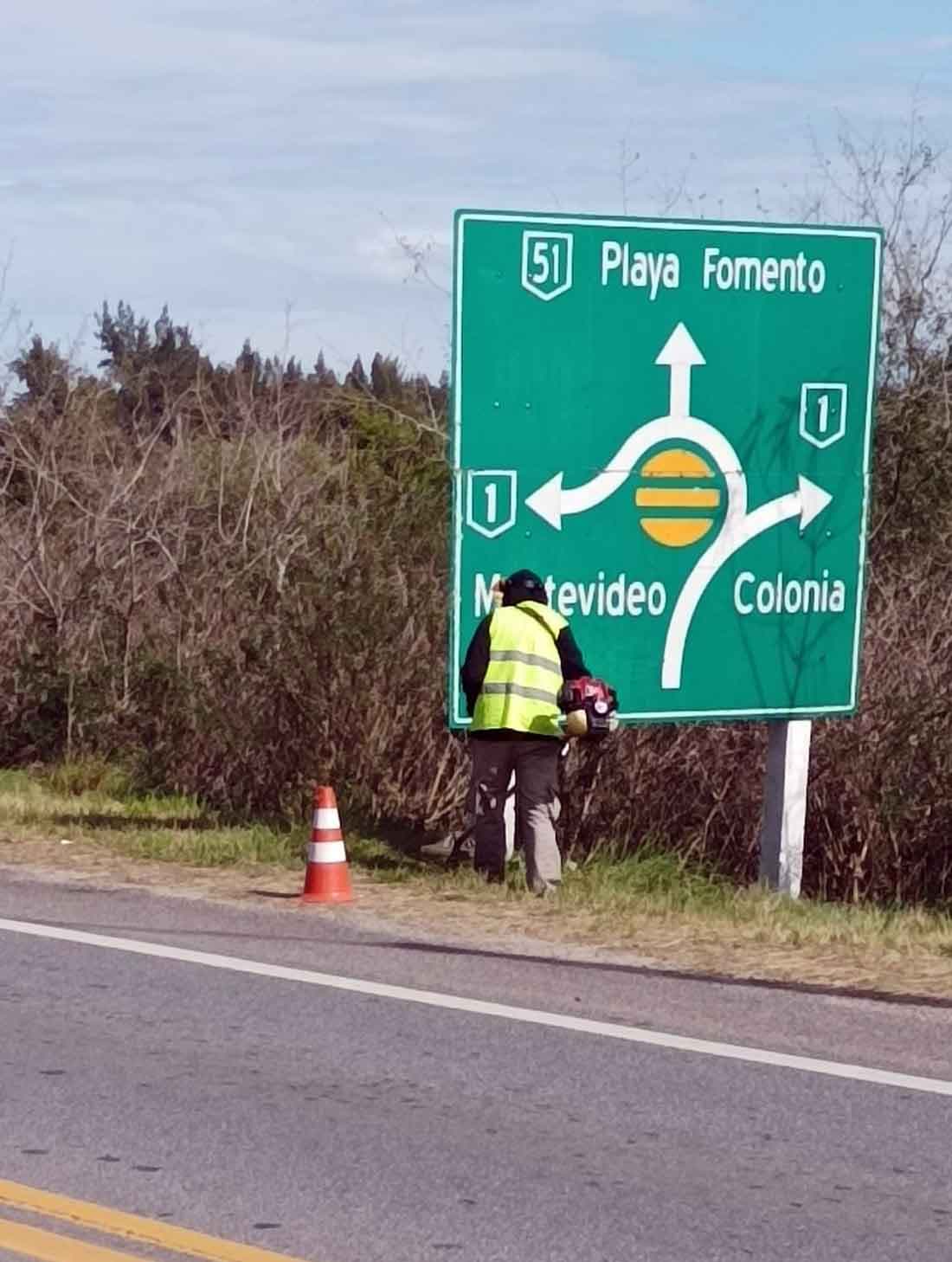 MTOP: mantenimiento de áreas verdes en varias rutas