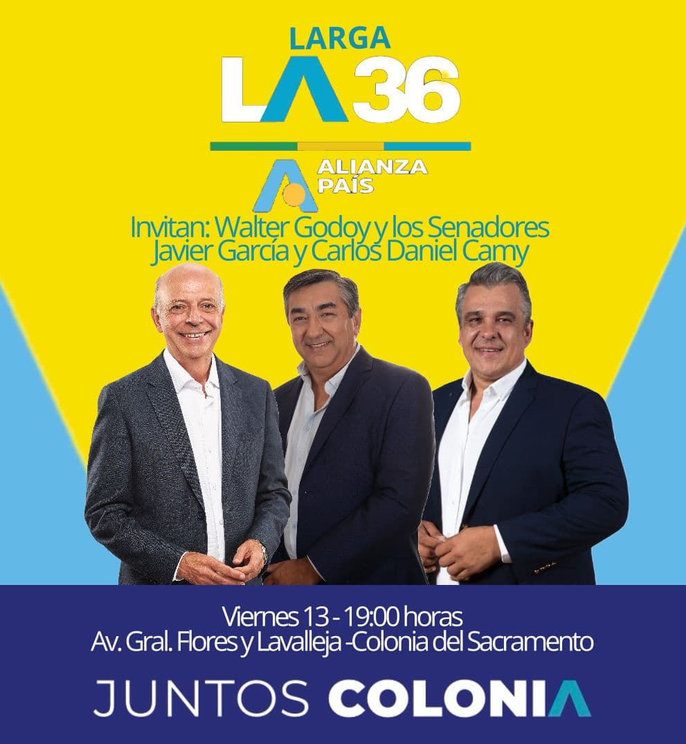 Alianza País lanza candidatura a Diputado por la Lista 36 en Colonia del Sacramento