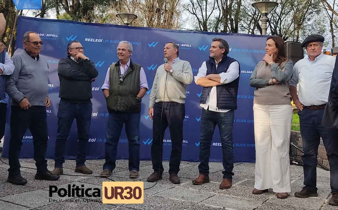 Álvaro Delgado realizó acto en Nueva Helvecia:  la visión del Frente Amplio "es ciclotímica"