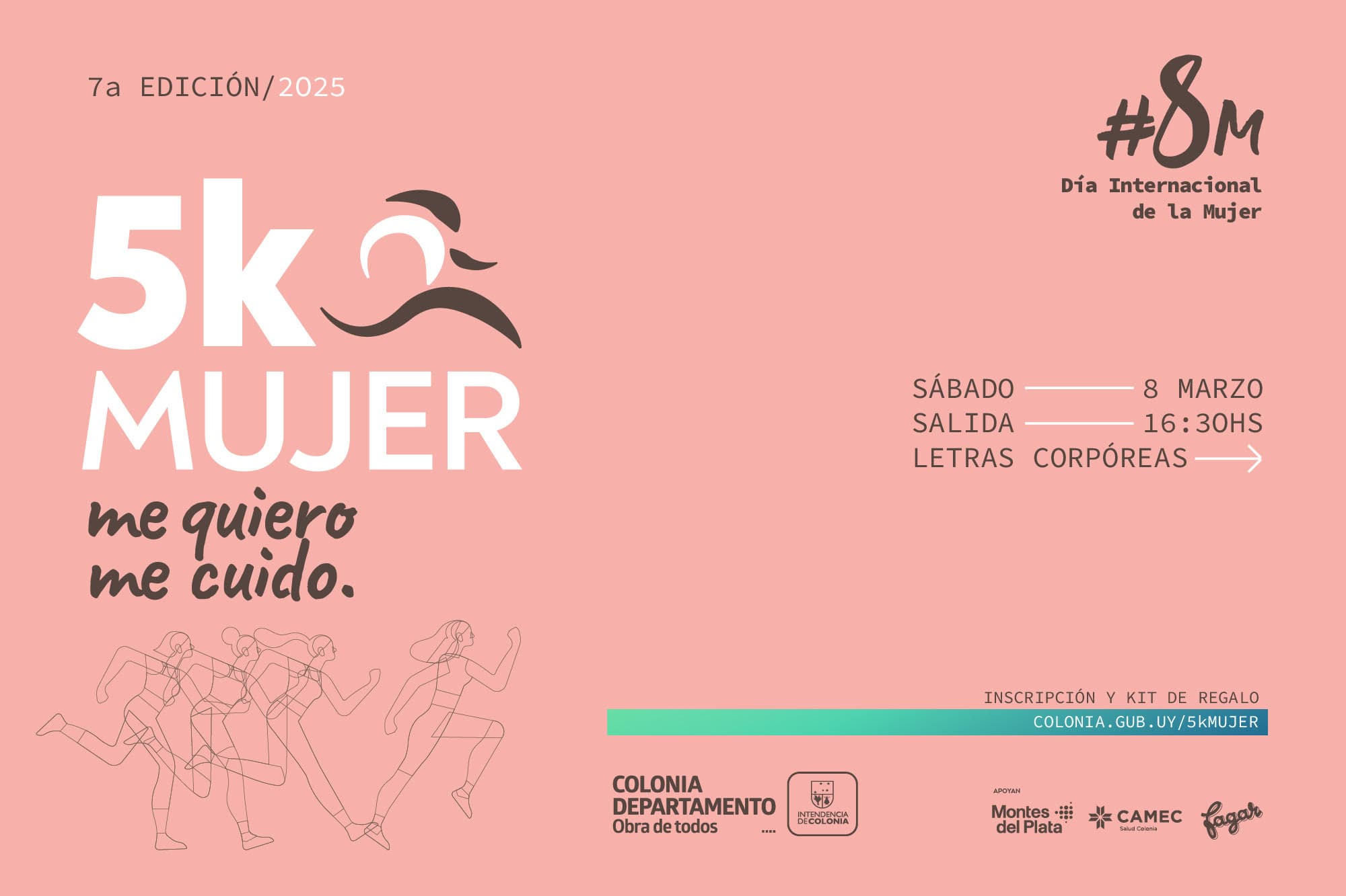 En Colonia habrá 5K Mujer el 8 de marzo