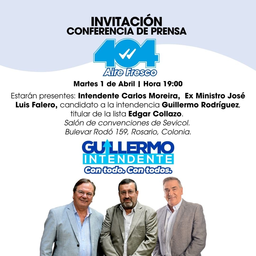 La Lista 404 Aire Fresco lanza su campaña en el Departamento e invita a toda la ciudadanía