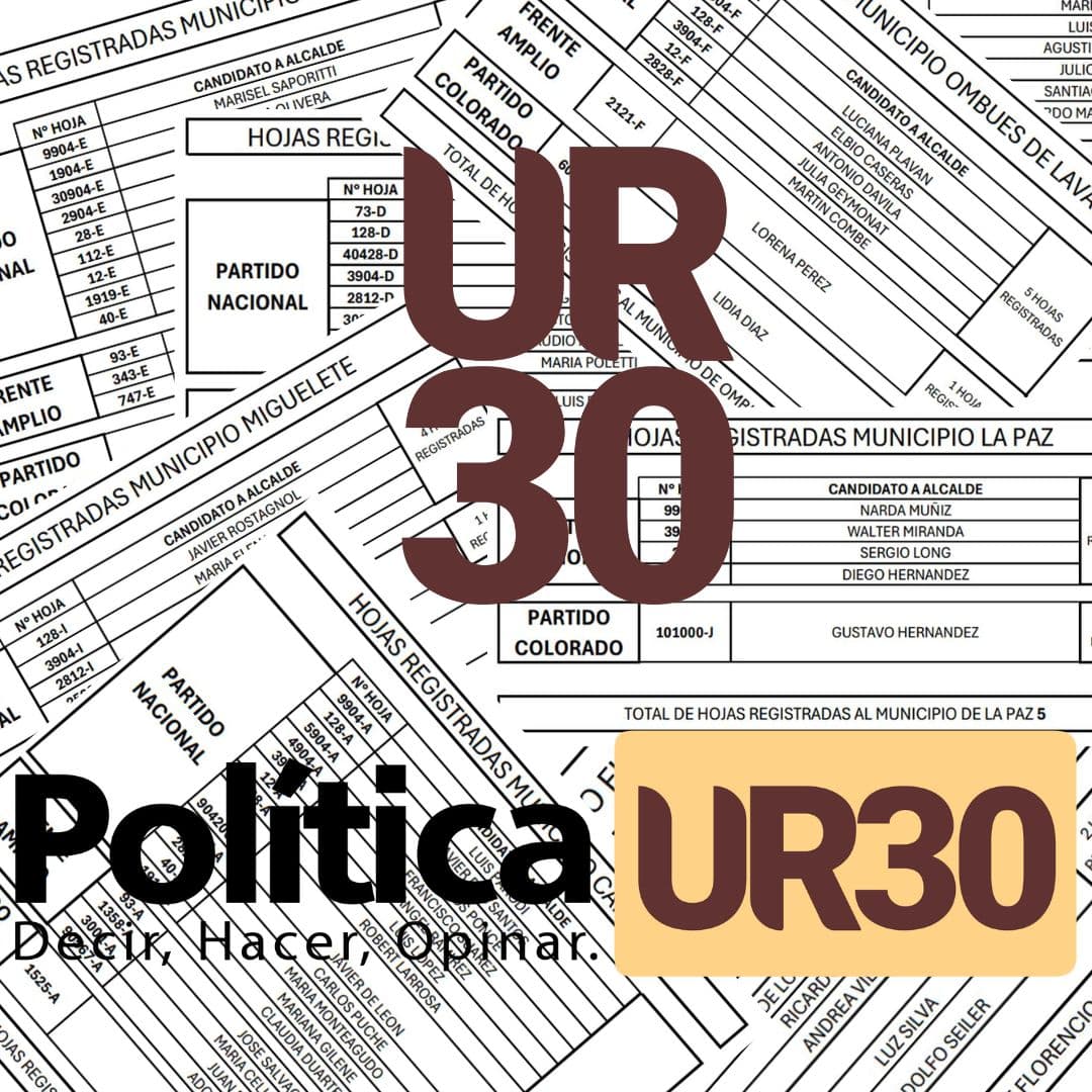MUNICIPIOS DE COLONIA: candidatos, nombres,  Listas y Partidos presentados en la Junta Electoral