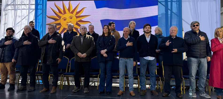 Partido Nacional celebró su 189º aniversario con acto central en Montevideo