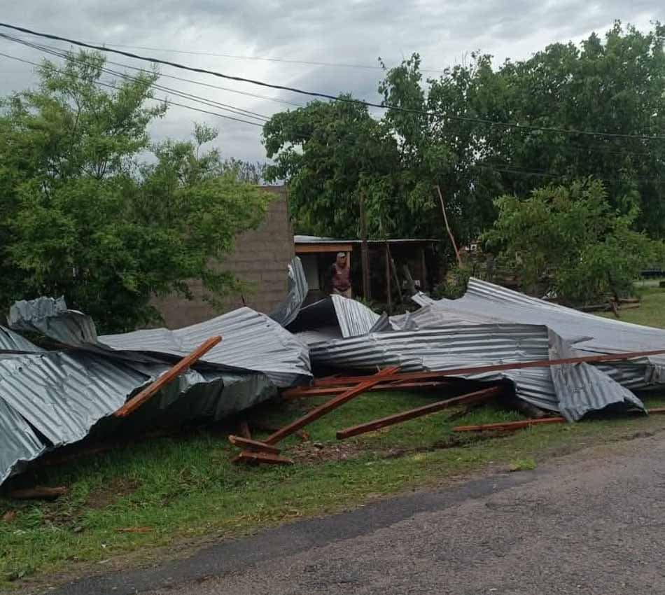 Fuerte temporal azotó Nueva Palmira