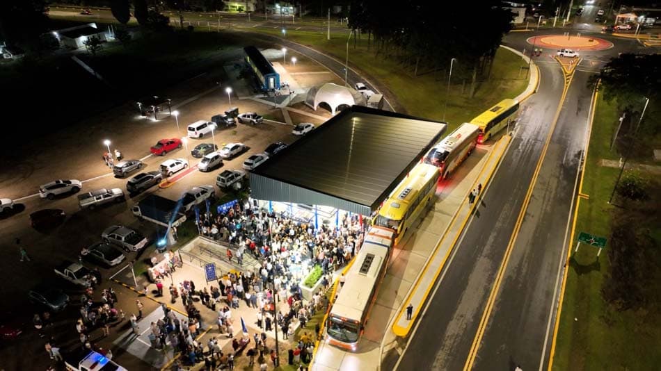 Se inauguró la Terminal de Autobuses de Ecilda Paullier