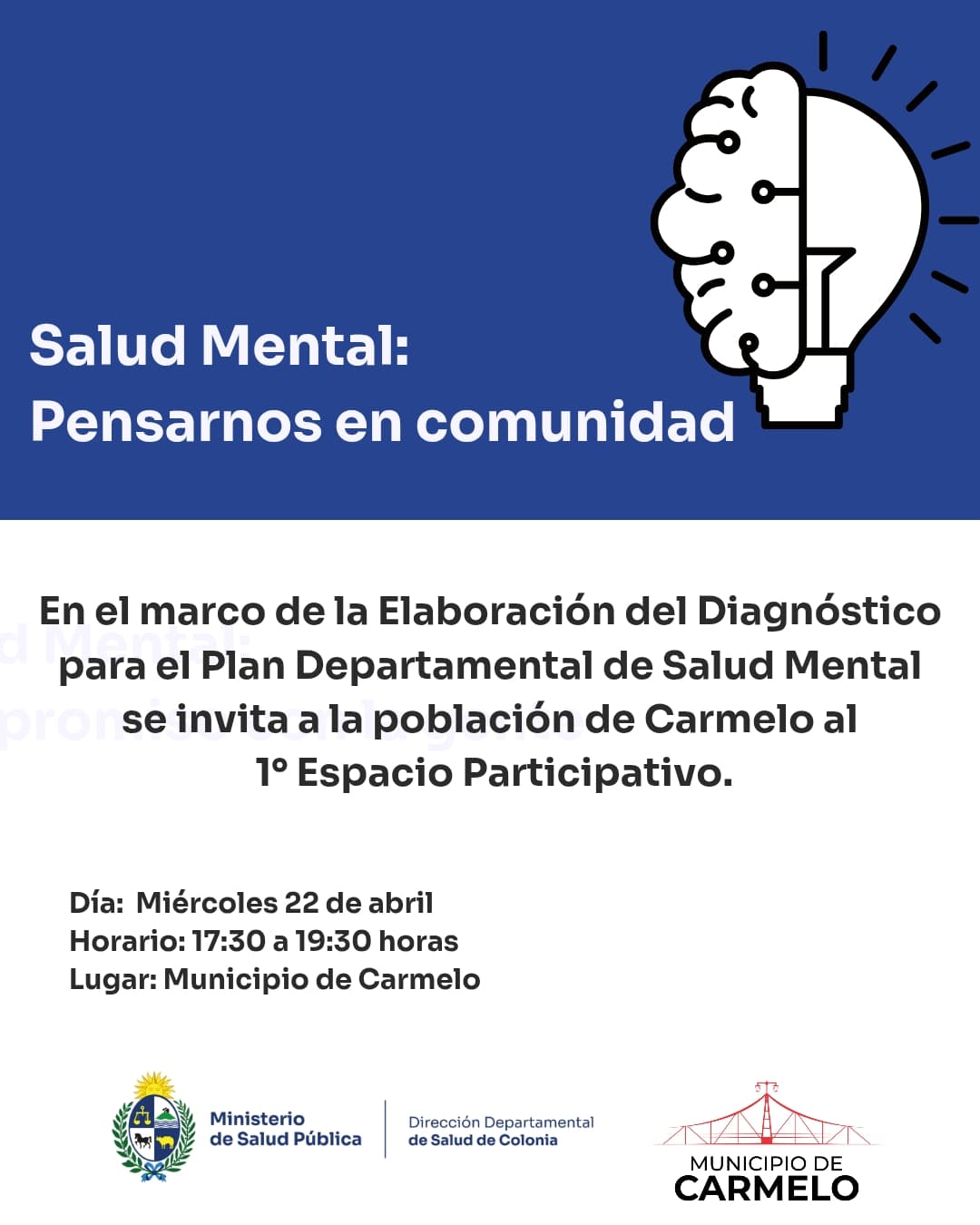 Dirección Departamental de Salud de Colonia impulsa diagnóstico participativo para el Plan de Salud Mental