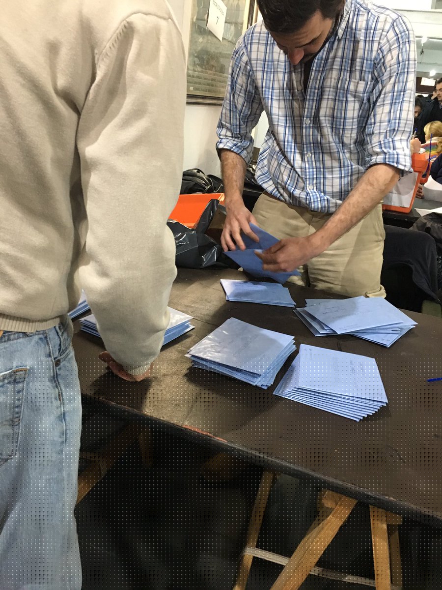 COLONIA: Resultados PRIMARIOS del ESCRUTINIO de ELECCION DE JOVENES