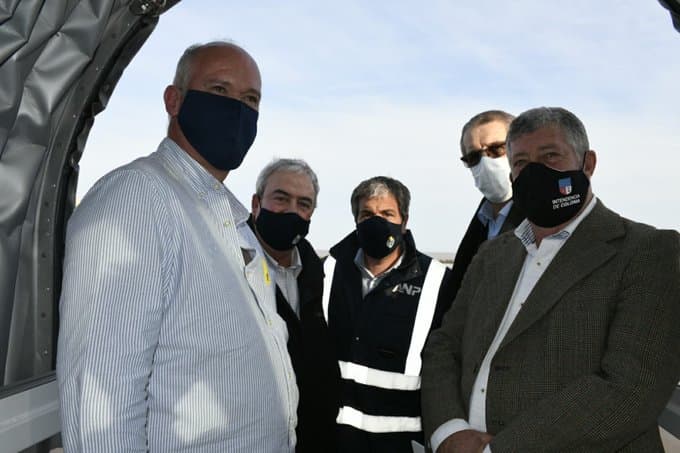 Ministro Heber en los puertos de Colonia: "con potencial"