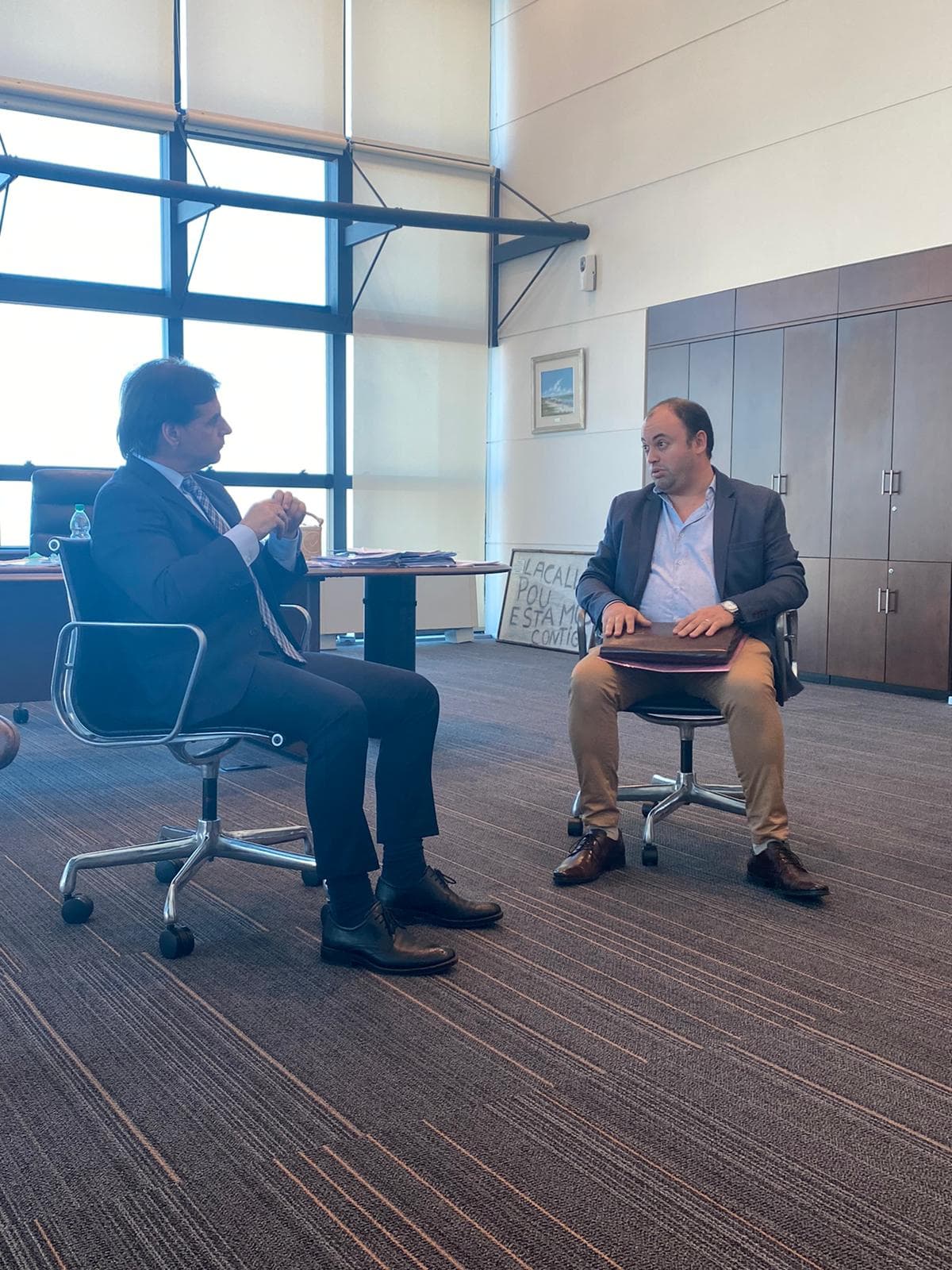 Viera luego de la reunión con el Presidente Lacalle