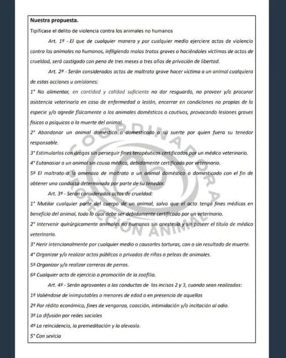 Coordinadora presenta proyecto contra violencia animal