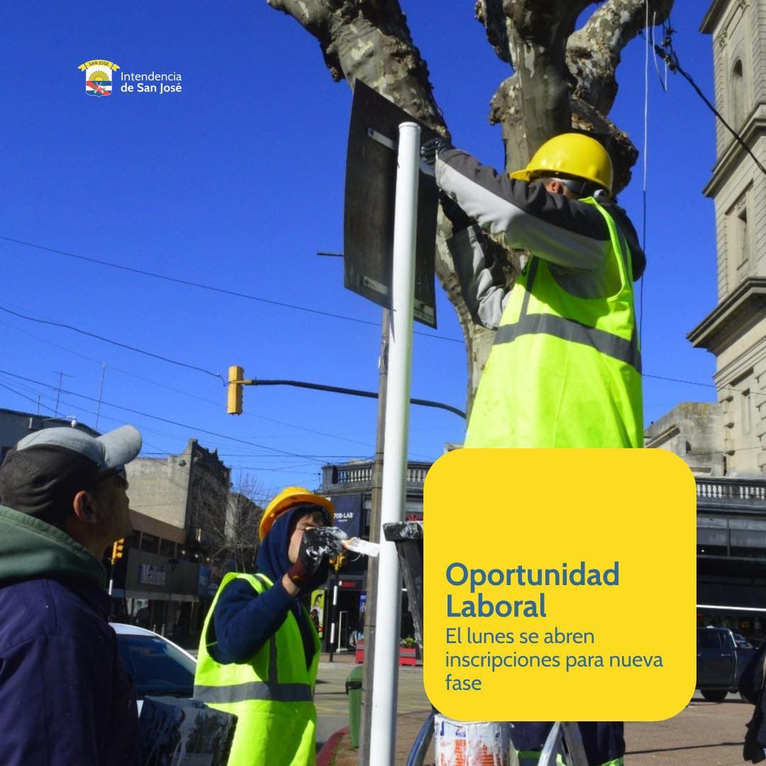 San José: hoy inician inscripciones para el Programa Oportunidad Laboral