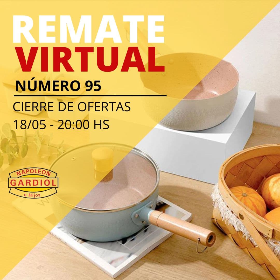 Gardiol e Hijos: nuevo remate virtual 95 - Artículos para el hogar