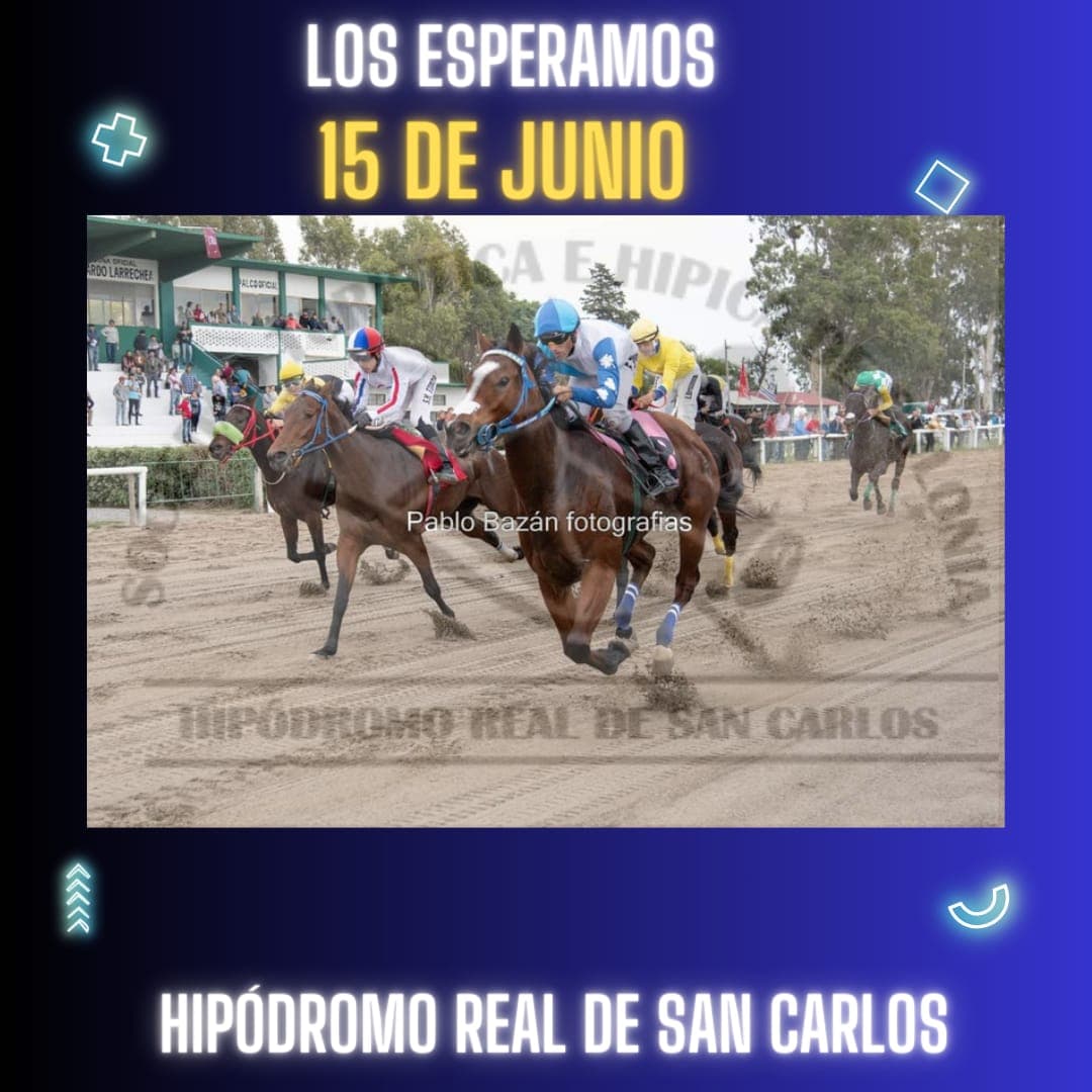 Hipódromo Real de San Carlos: programa para este 15
