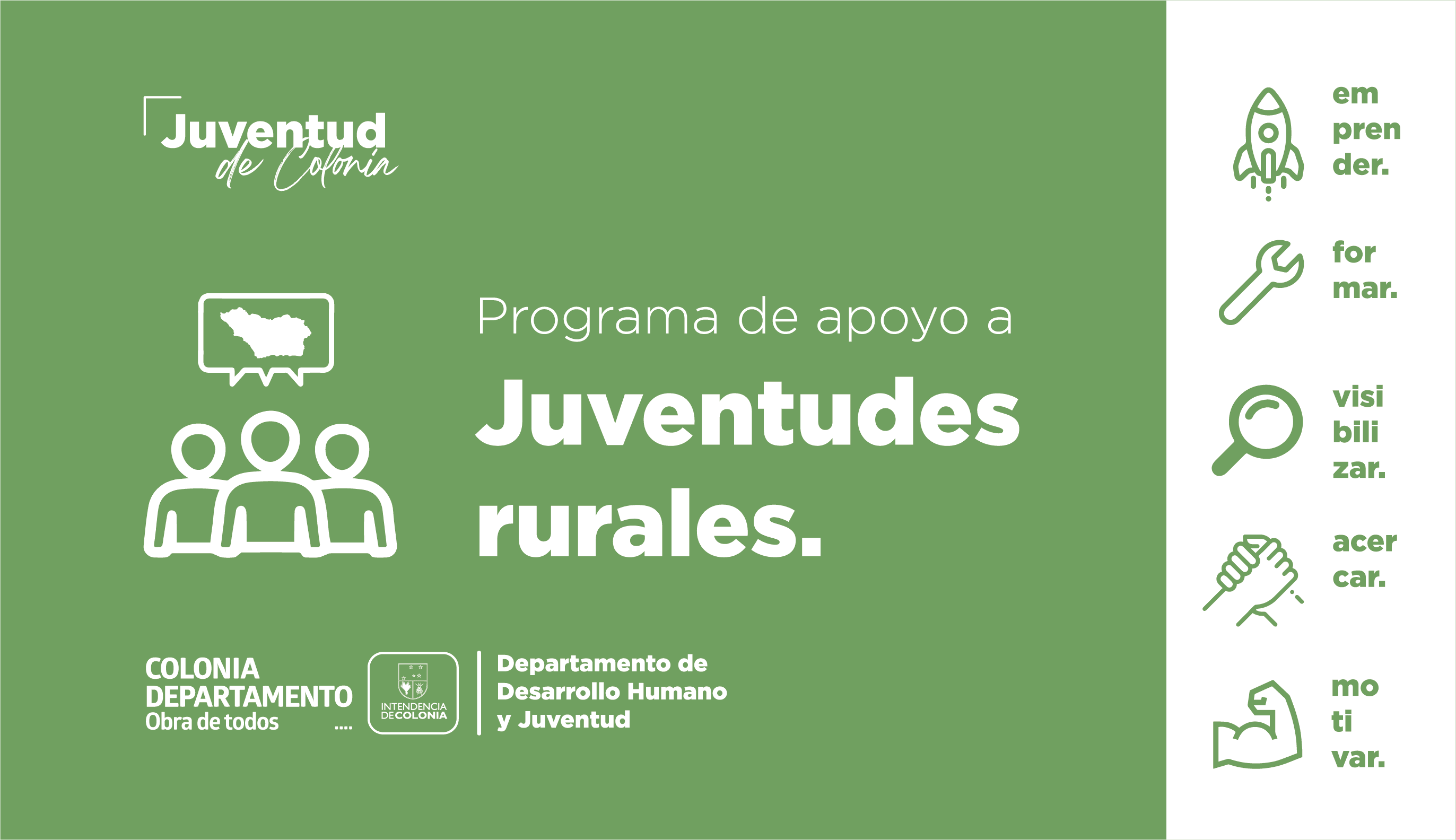 Se lanza programa para jóvenes rurales de Colonia