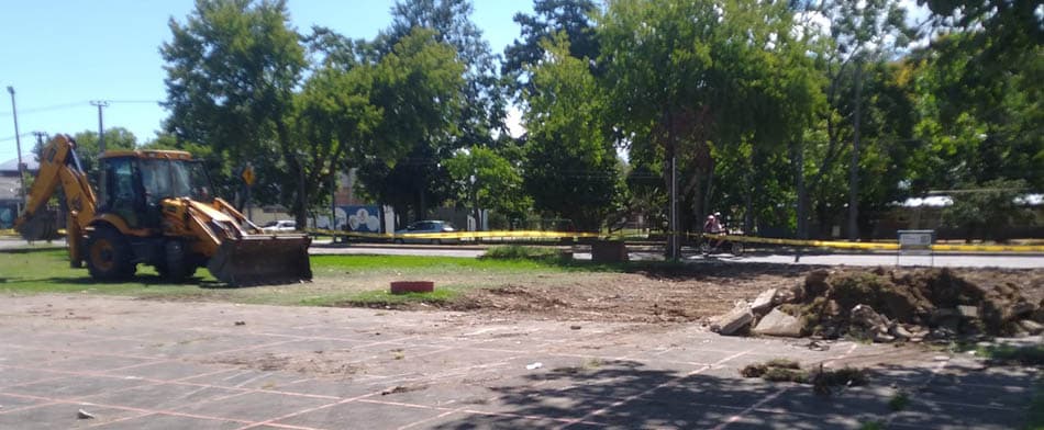 Valdense: comenzaron obras en Plaza de la Libertad