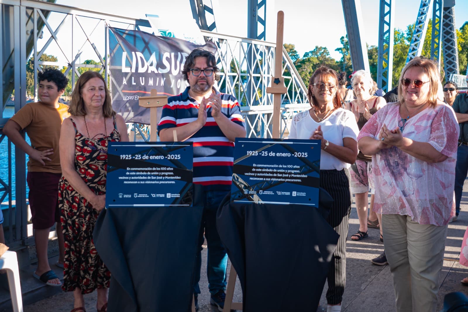 Se conmemoraron los 100 Años del Puente de la Barra del Santa Lucía