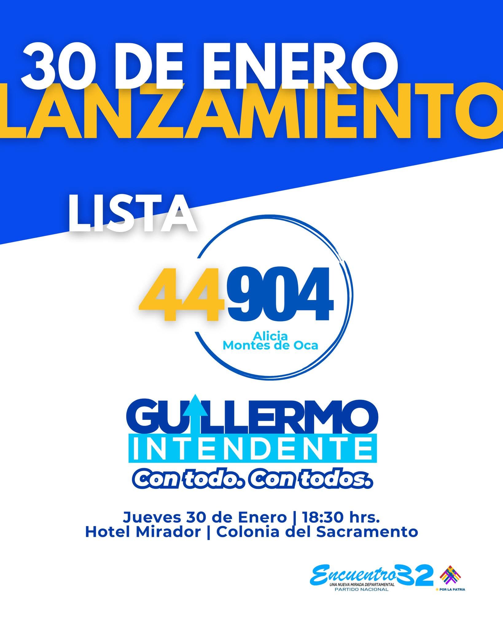 La Lista 44904 lanza su campaña en apoyo a Guillermo Rodríguez