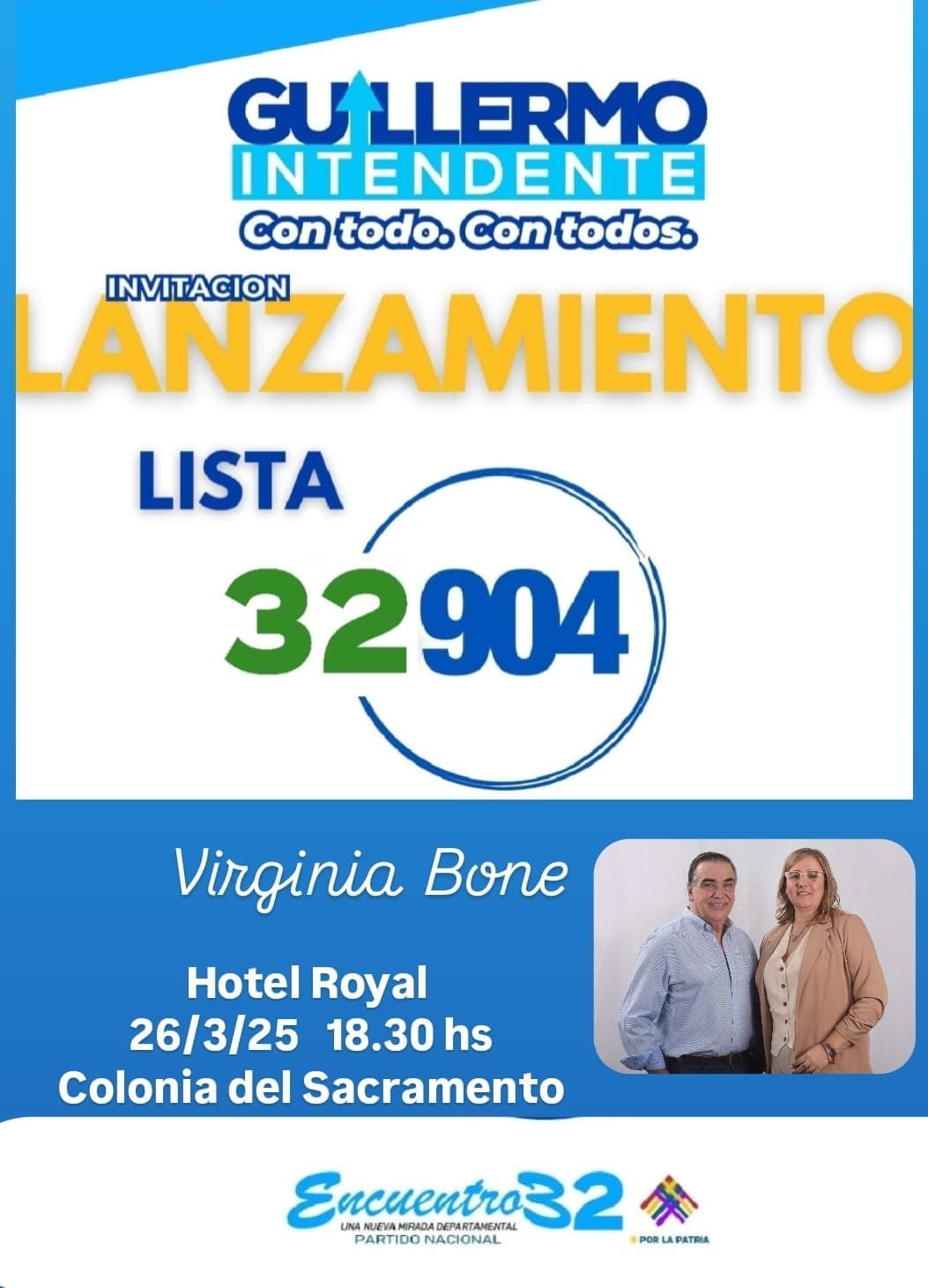Virginia Bone lanza su candidatura a edil departamental por la Lista 32904