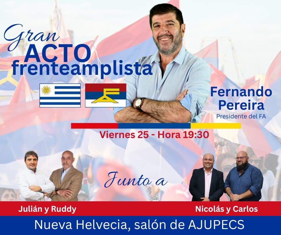 Fernando Pereira este viernes en Nueva Helvecia
