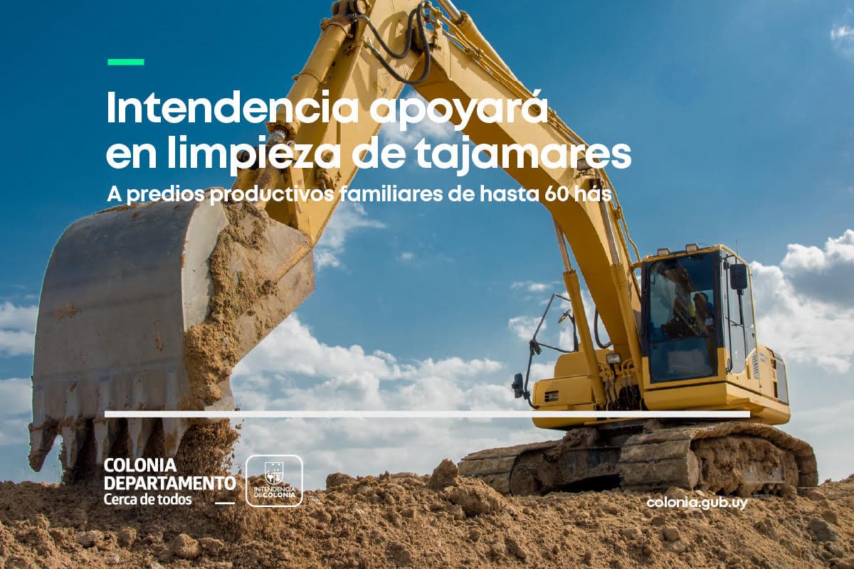 Apoyo de la Intendencia para realizar en el año 2026 limpieza en tajamares en predios productivos familiares de hasta 60 Hás.