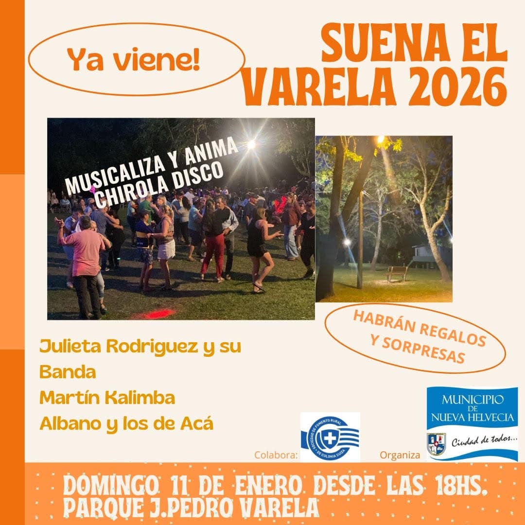 Se viene “Suena el Varela 2026” en el Parque J. Pedro Varela