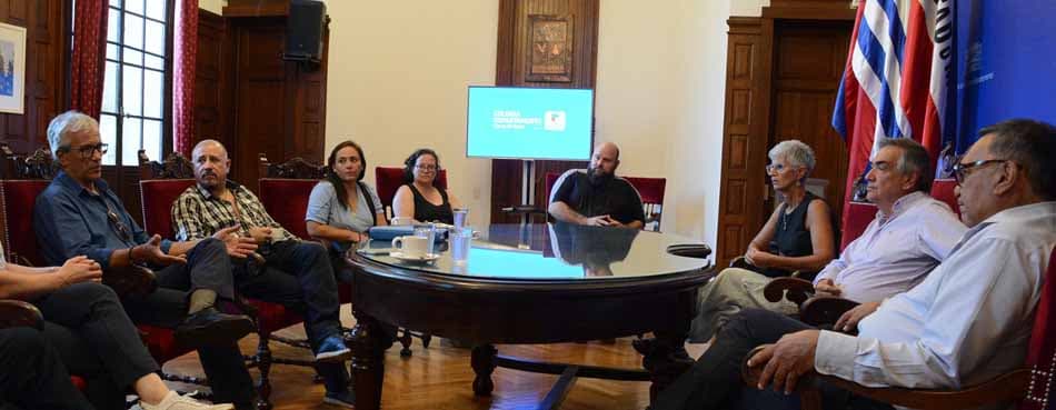 Intendente Rodríguez recibió al Ministro de Trabajo Juan Castillo
