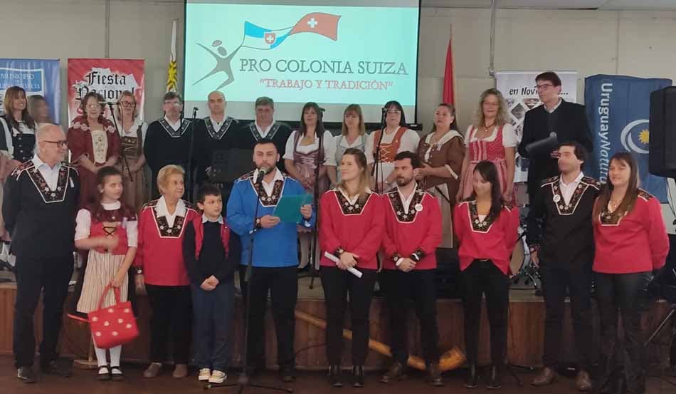 Nueva Helvecia celebró la Fiesta Suiza con participación de autoridades y reconocimientos a instituciones locales